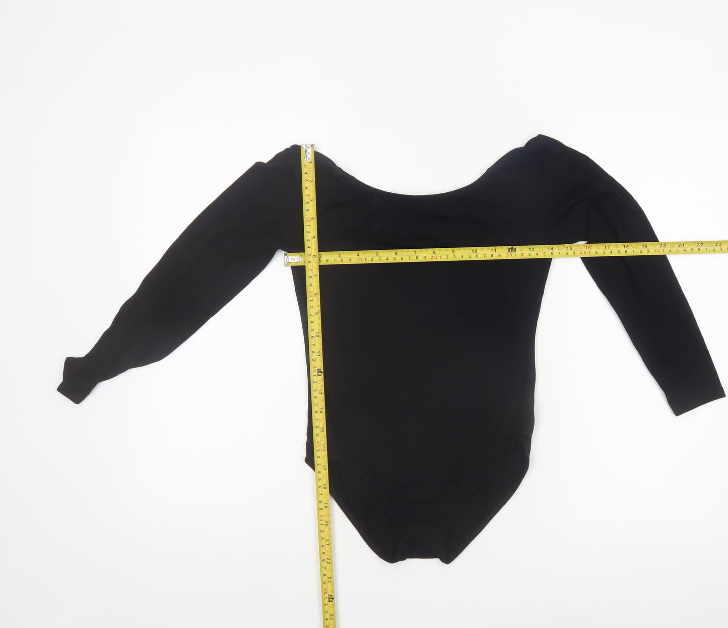 Missguided Women’s Black Off Shoulder Long Sleeve Bodysuit UK 10
