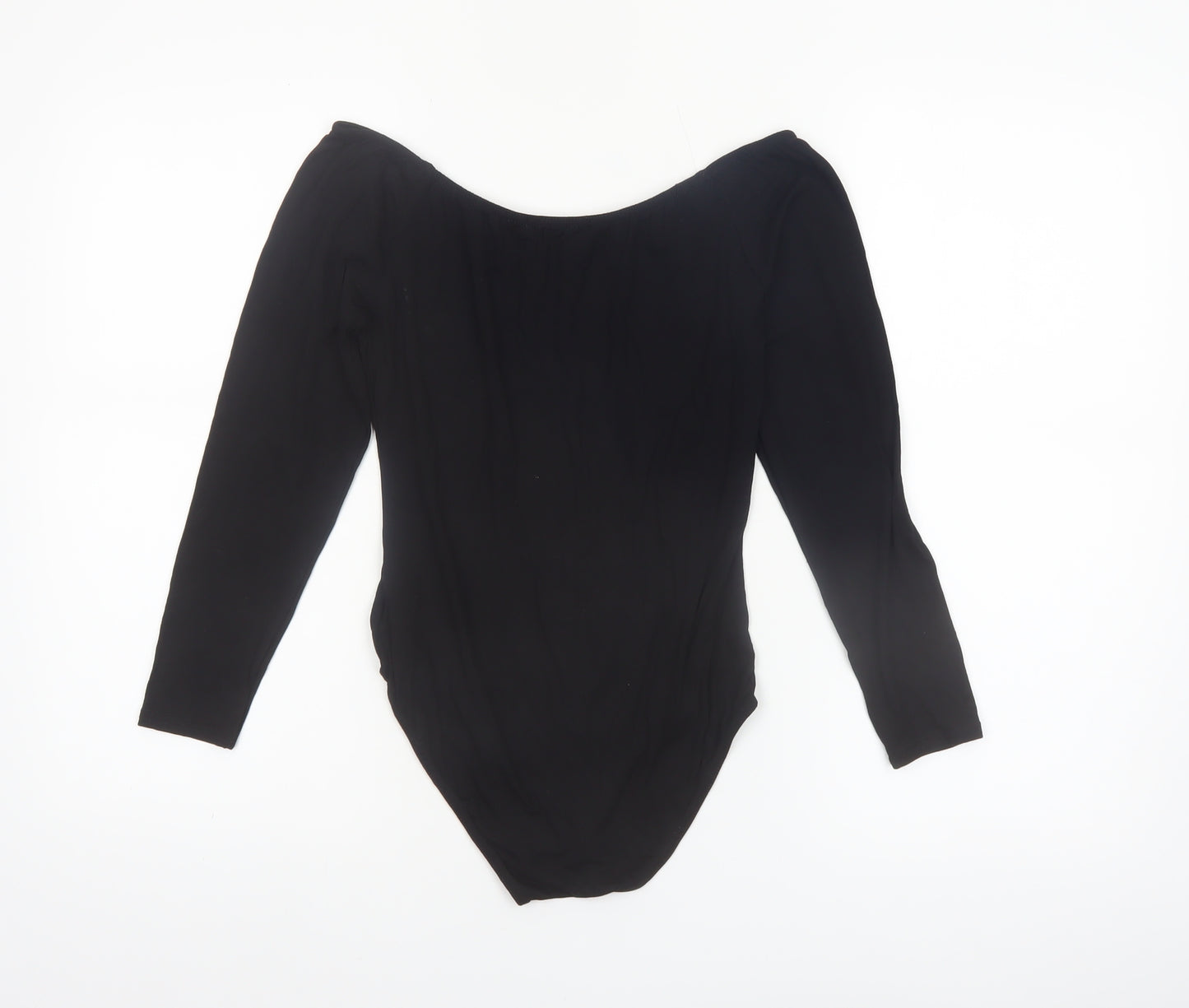 Missguided Women’s Black Off Shoulder Long Sleeve Bodysuit UK 10