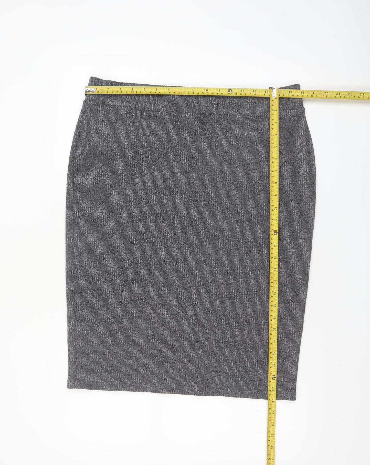 Next Women Grey Size 18 Pencil Knit Skirt