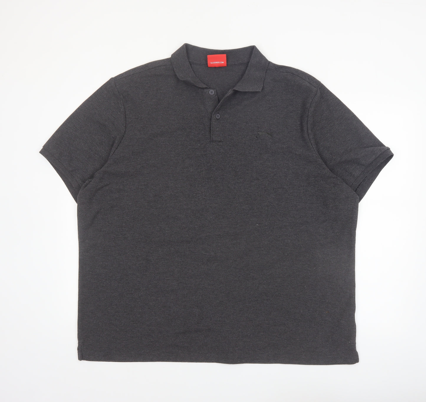 Slazenger Men's Grey 4XL Regular Fit Polo Shirt