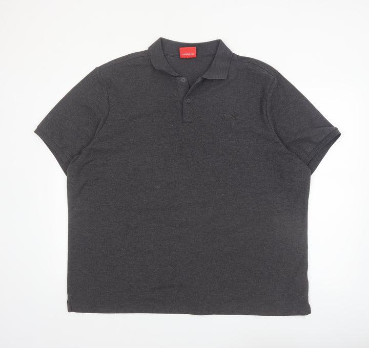 Slazenger Men's Grey 4XL Regular Fit Polo Shirt