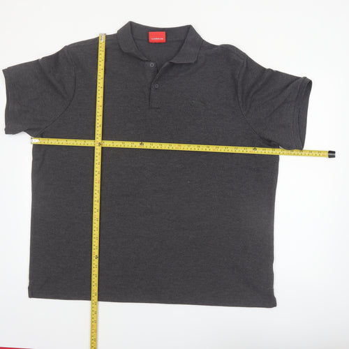 Slazenger Men's Grey 4XL Regular Fit Polo Shirt