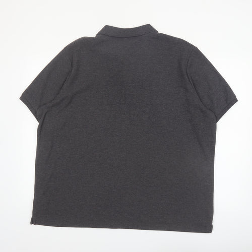 Slazenger Men's Grey 4XL Regular Fit Polo Shirt