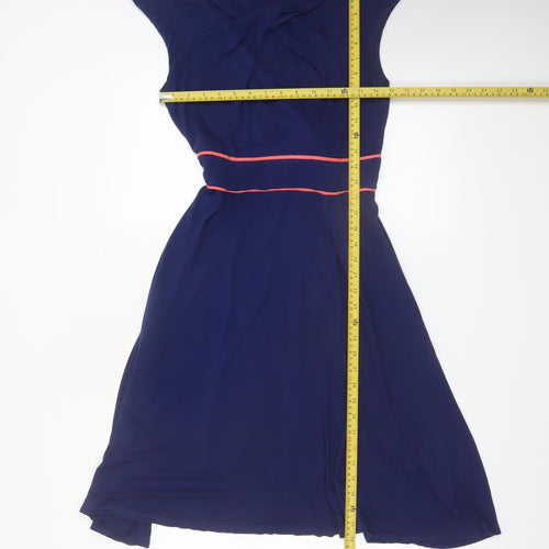 Doll & Frog Women's Blue Fit & Flare Sleeveless Dress Size 10