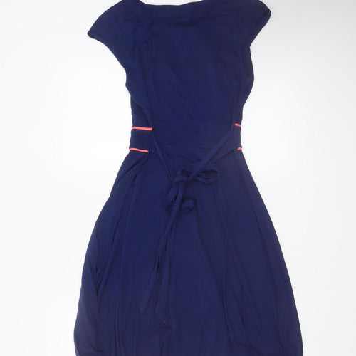 Doll & Frog Women's Blue Fit & Flare Sleeveless Dress Size 10
