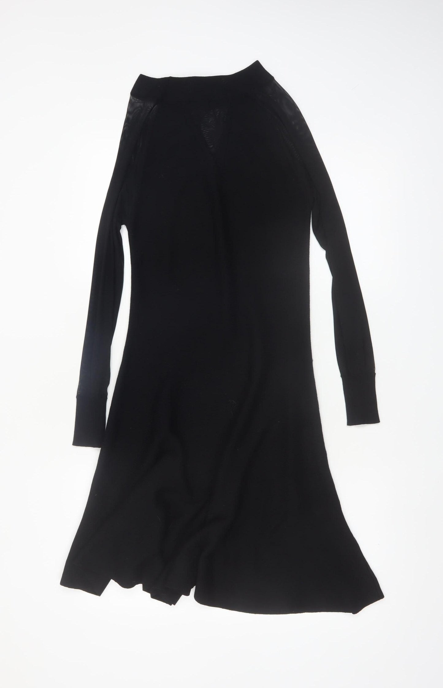 QED London Women's Black A-Line Knit Dress Size S