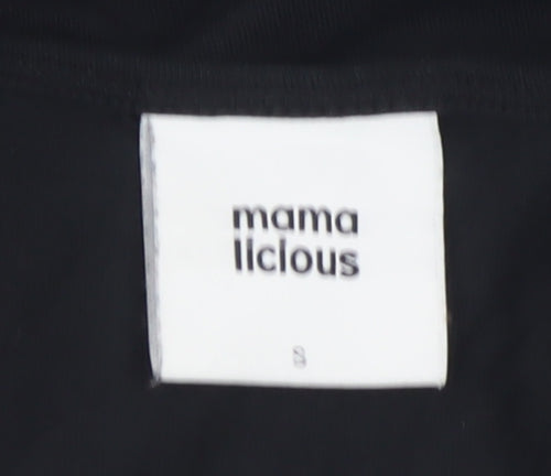 Mamalicious Women’s Black Long Tank Maternity Dress Size S