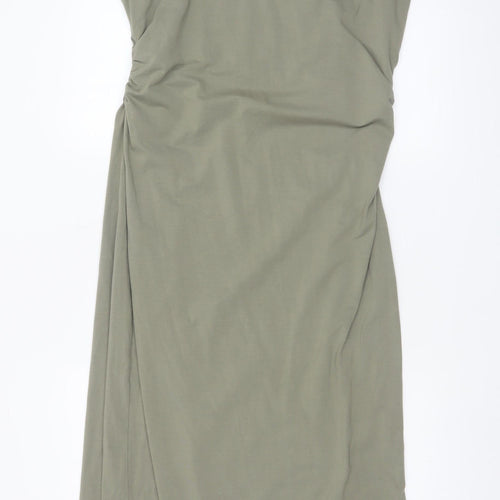 & Other Stories Women’s Green Bodycon Midi Dress Size 14