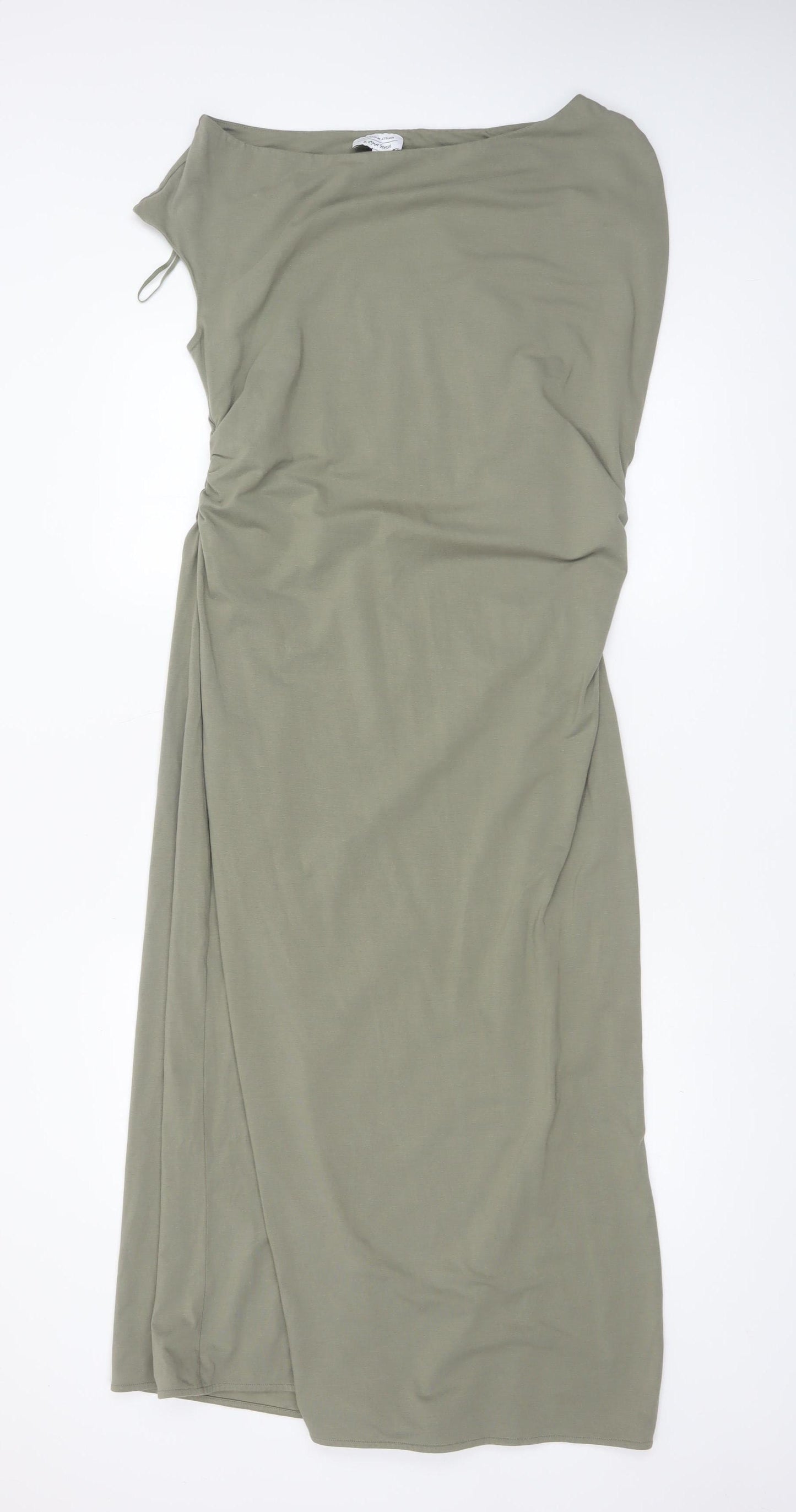 & Other Stories Women’s Green Bodycon Midi Dress Size 14