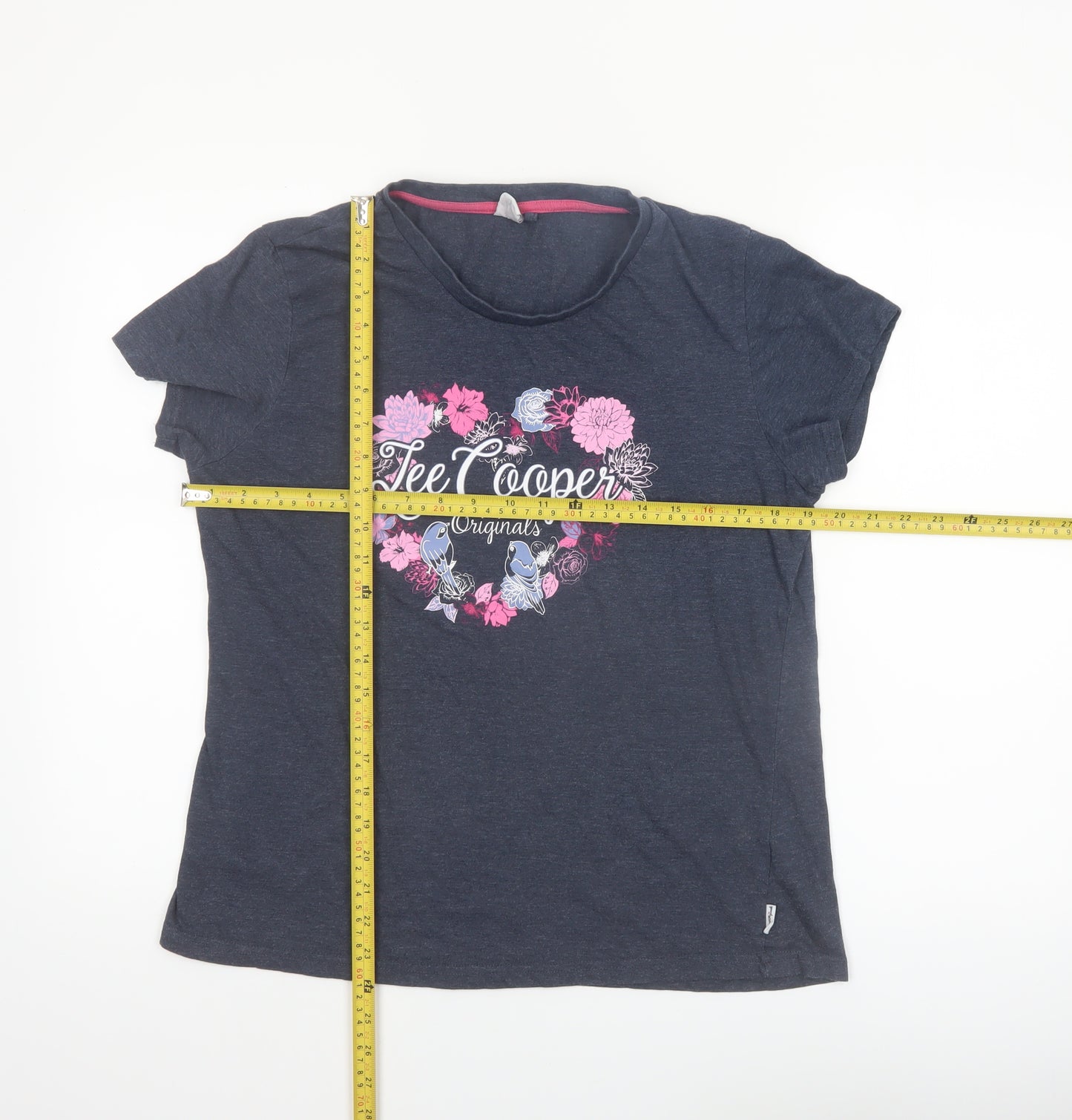 Lee Cooper Women's Blue Floral Print T-Shirt Size 18