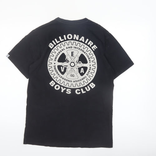 Billionaire Boys Club Men's Black Cotton Graphic T-Shirt Size S