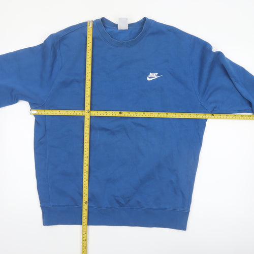 Nike Men's Blue Crew Neck Pullover Sweatshirt Size L