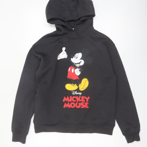 Disney Mickey Mouse Black Hoodie XS Men's Pullover Primark