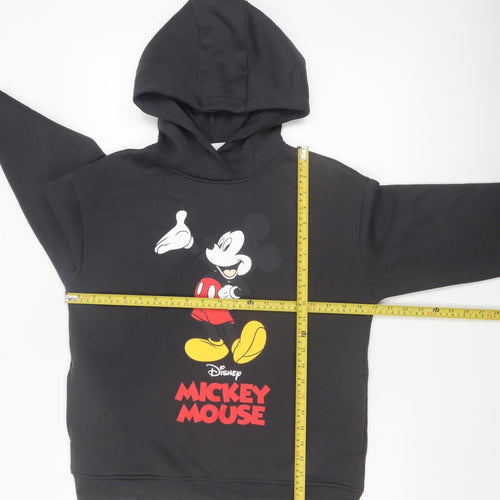 Disney Mickey Mouse Black Hoodie XS Men's Pullover Primark