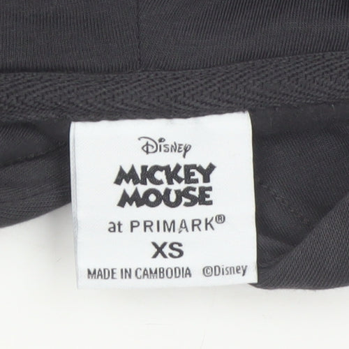 Disney Mickey Mouse Black Hoodie XS Men's Pullover Primark