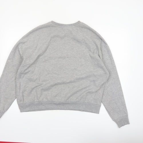 Disney Women Grey Lilo & Stitch Graphic Sweatshirt Size L