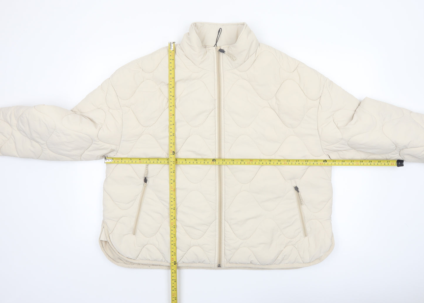 Marks and Spencer Goodmove Beige Quilted Lightweight Women's Jacket Size 16