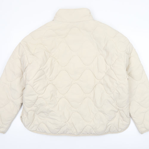 Marks and Spencer Goodmove Beige Quilted Lightweight Women's Jacket Size 16