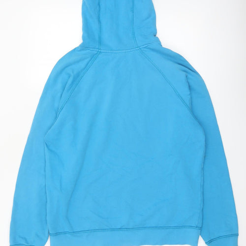 Fenchurch Men’s Blue Pullover Hoodie L Logo Cotton Sweatshirt