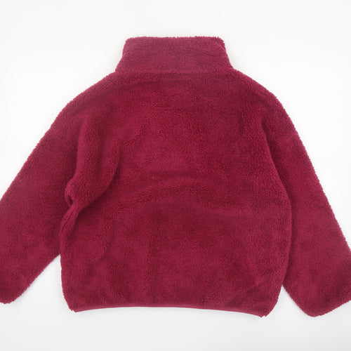 Balance Collection Women's Burgundy Fleece Pullover Sweatshirt Size S