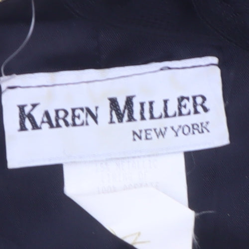 Karen Miller Women’s Black Gold Brocade Short Sleeve Tuxedo Blazer Size 8