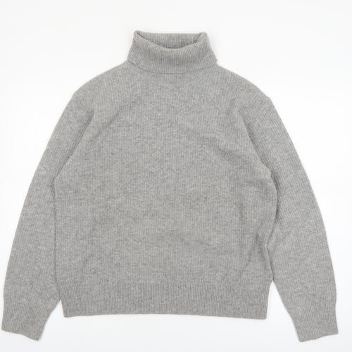 Uniqlo Comptoir des Cotonniers Grey Wool Roll Neck Jumper Women M