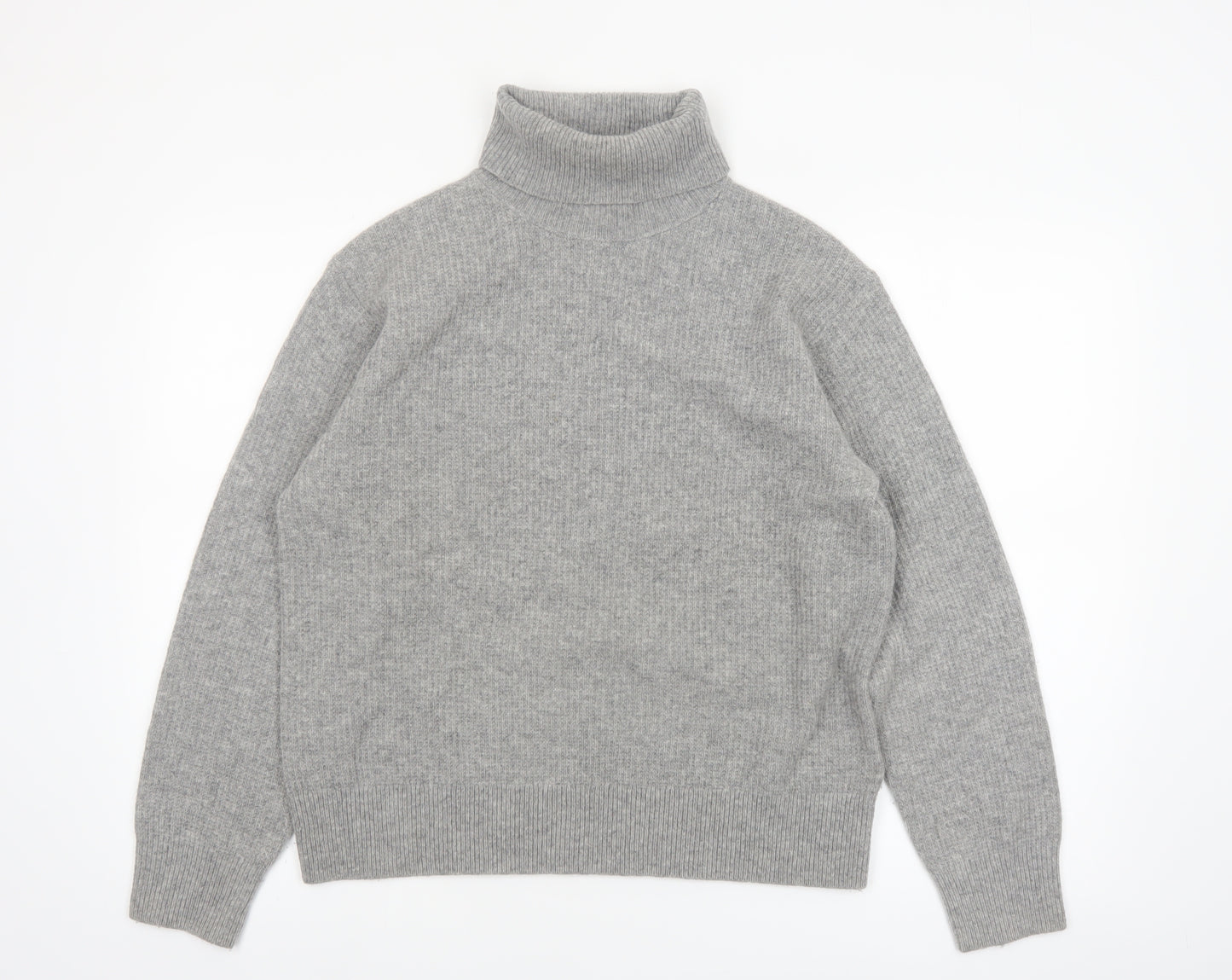 Uniqlo Comptoir des Cotonniers Grey Wool Roll Neck Jumper Women M