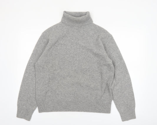 Uniqlo Comptoir des Cotonniers Grey Wool Roll Neck Jumper Women M