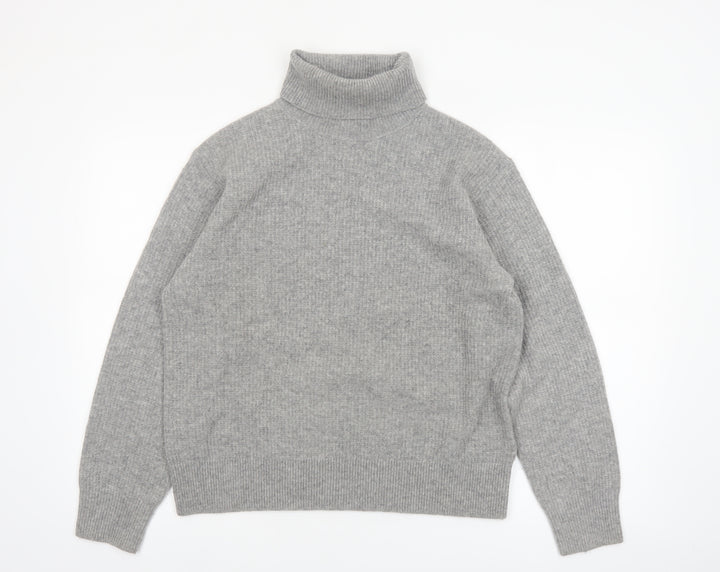 Uniqlo Comptoir des Cotonniers Grey Wool Roll Neck Jumper Women M