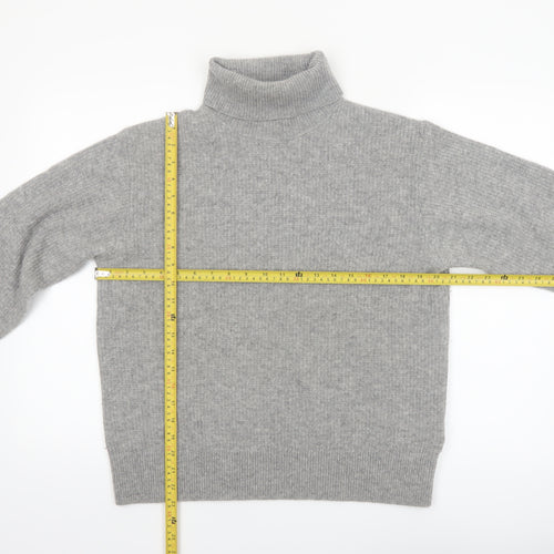 Uniqlo Comptoir des Cotonniers Grey Wool Roll Neck Jumper Women M