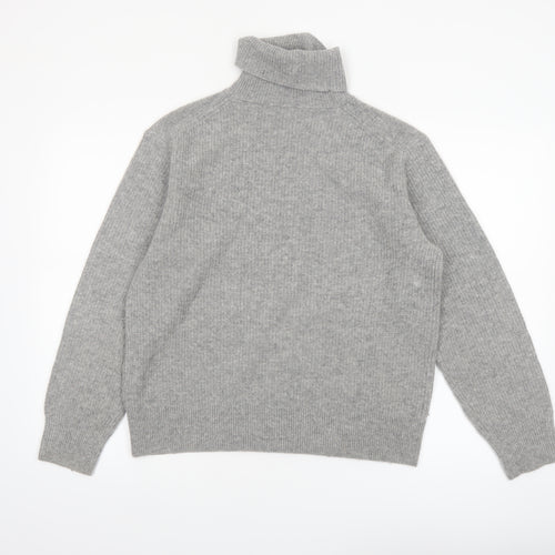Uniqlo Comptoir des Cotonniers Grey Wool Roll Neck Jumper Women M