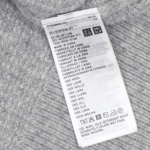 Uniqlo Comptoir des Cotonniers Grey Wool Roll Neck Jumper Women M