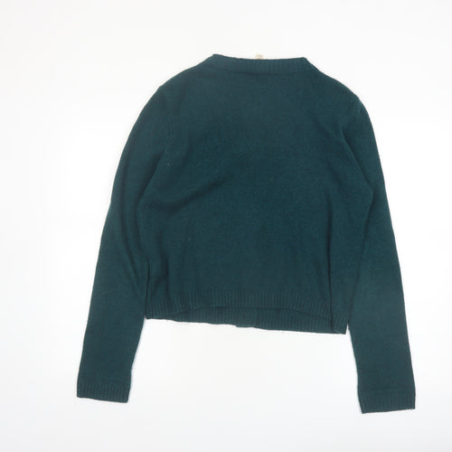Seasalt Cornwall Women's Green Wool Blend Cardigan UK 14