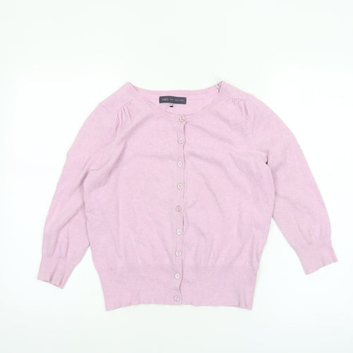 Marks and Spencer Womens Pink 3/4 Sleeve Knit Cardigan Size 8
