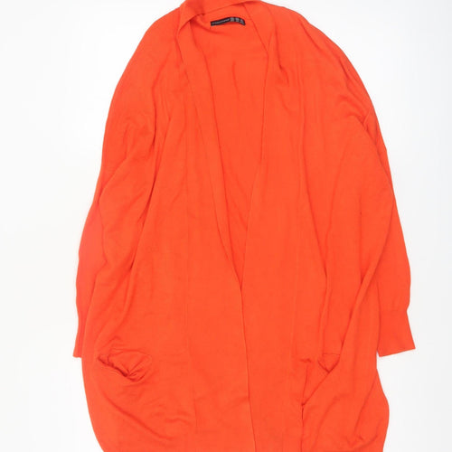 Atmosphere Women's Orange Long Sleeve Knit Cardigan Size 10