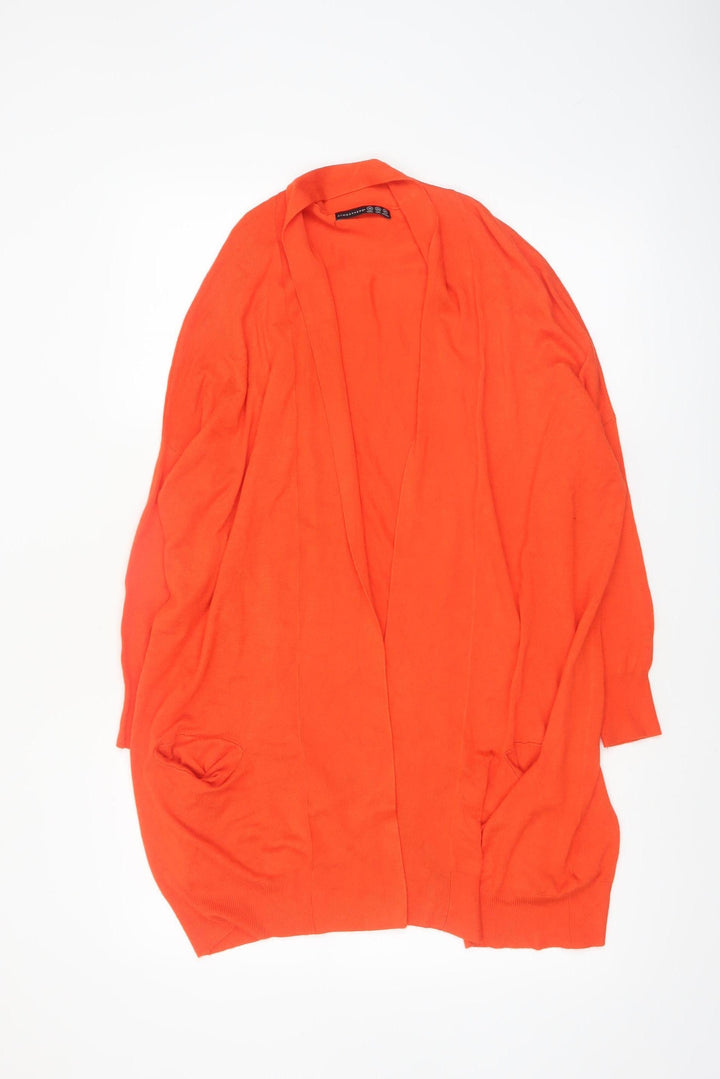 Atmosphere Women's Orange Long Sleeve Knit Cardigan Size 10