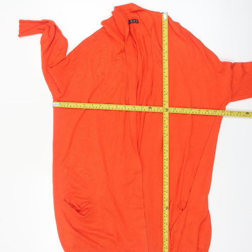 Atmosphere Women's Orange Long Sleeve Knit Cardigan Size 10