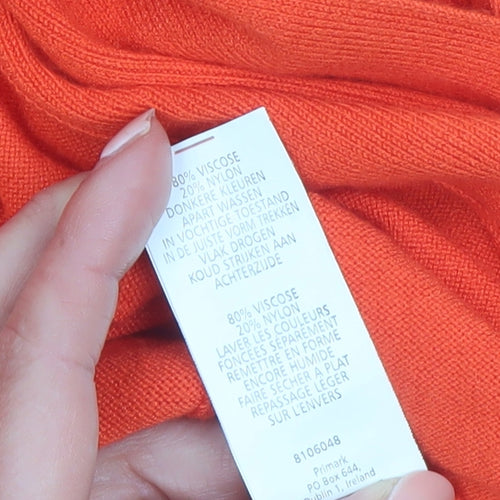 Atmosphere Women's Orange Long Sleeve Knit Cardigan Size 10
