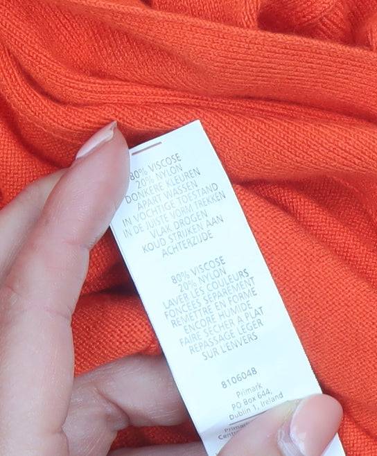 Atmosphere Women's Orange Long Sleeve Knit Cardigan Size 10