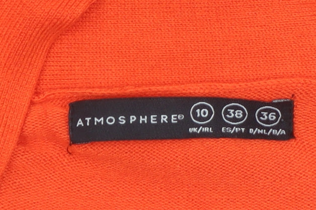 Atmosphere Women's Orange Long Sleeve Knit Cardigan Size 10