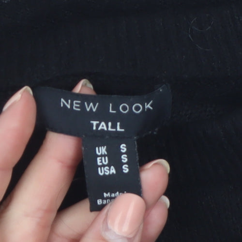 New Look Women’s Black Tall Size S Crew Neck Pullover Jumper