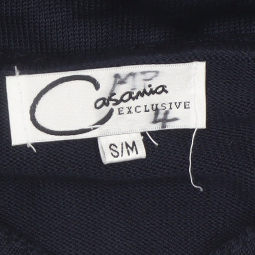 Casamia Exclusive Women's Black Short Sleeve Knit Cardigan S
