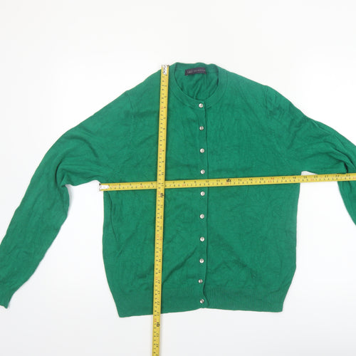 Marks and Spencer Women’s Green Size 14 Crew Neck Cardigan