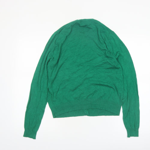 Marks and Spencer Women’s Green Size 14 Crew Neck Cardigan