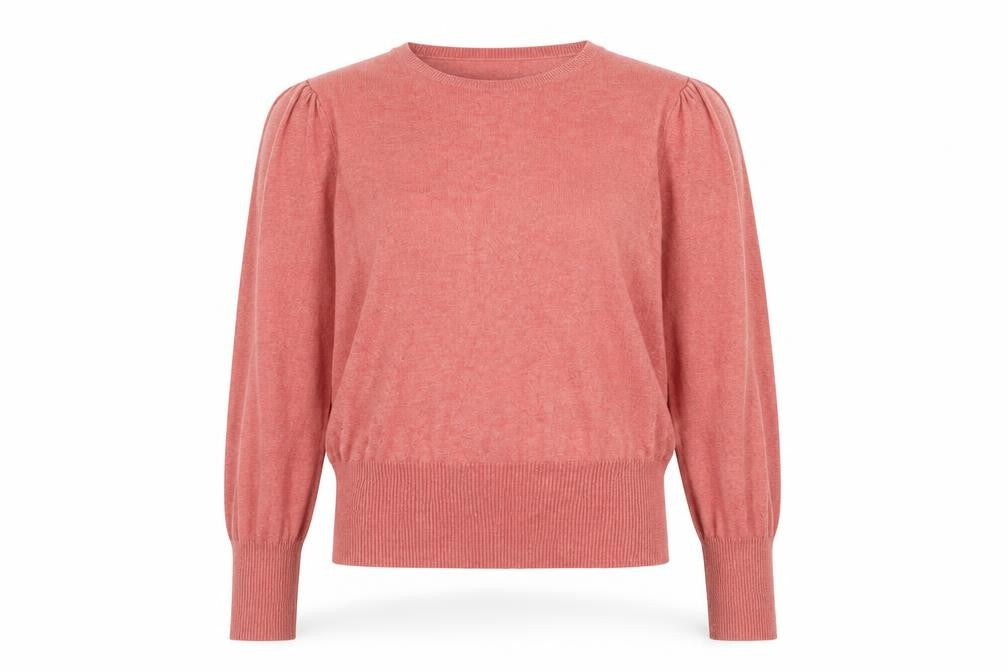 Marks and Spencer Women’s Pink Crew Neck Viscose Blend Jumper Size 10