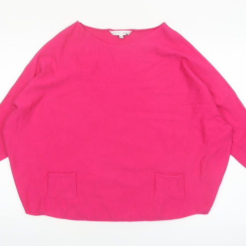 Amara Reya Women’s Pink Viscose Blend Batwing Jumper S/M