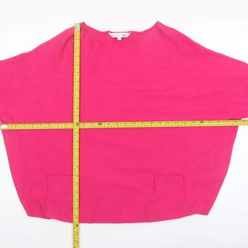 Amara Reya Women’s Pink Viscose Blend Batwing Jumper S/M