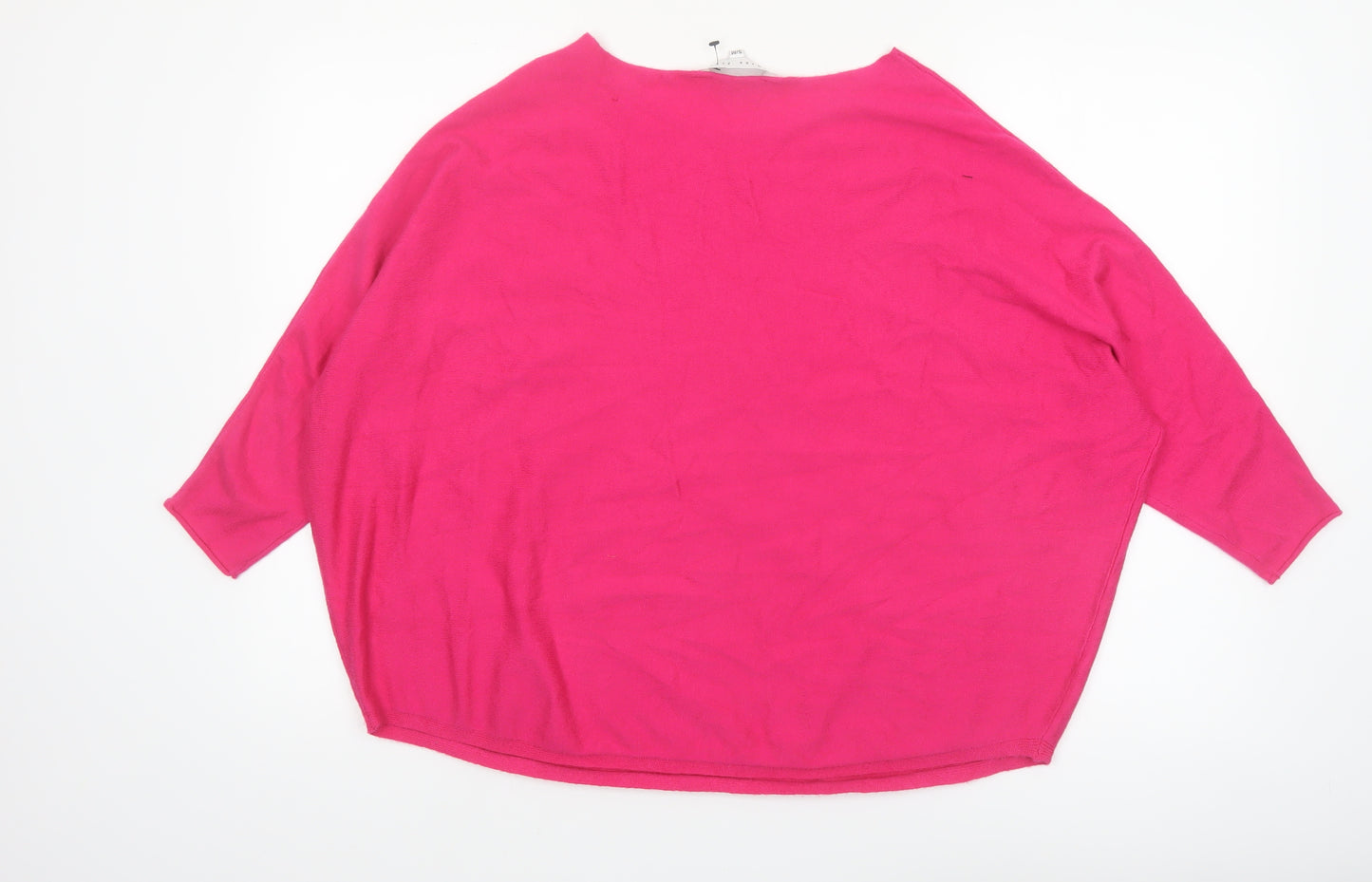 Amara Reya Women’s Pink Viscose Blend Batwing Jumper S/M