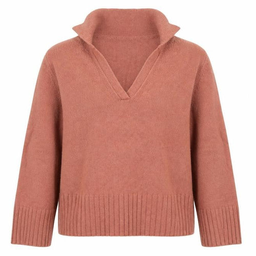 Primark Women Brown V-Neck Knit Jumper Size M Long Sleeve