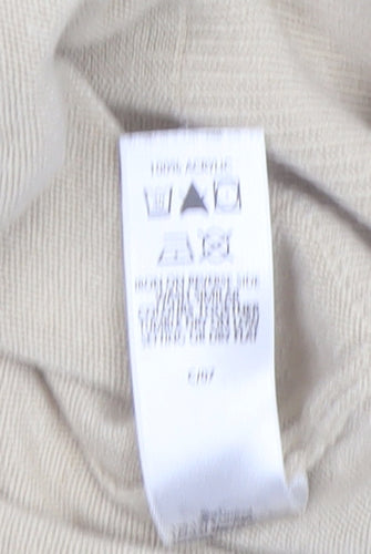 BH Women Beige Size 14 Crew Neck Long Sleeve Pullover Jumper